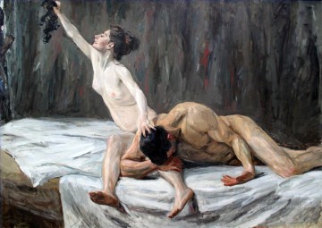 Max Liebermann Painting - Samson and Delilah Max Liebermann German Impressionism
